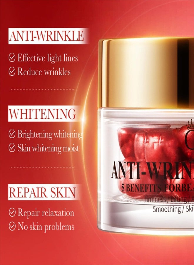 Cappuvini Anti Wrinkle Pill Serum, Anti-Wrinkle Essential Oil, Firmness/Lifting/Anti Wrinkle/Smoothing/Skin Beauty, Anti-Aging Pill Serum 5 Benefits for Beautiful Skin (Anti-Wrinkle Pill) - Image 4
